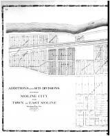 Moline City and East Moline - Additions and Sub-Divisions - Left, Rock Island County 1905 Microfilm and Orig Mix